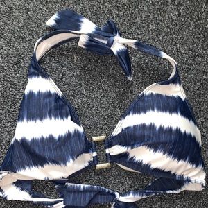 RALPH LAUREN striped string bikini top